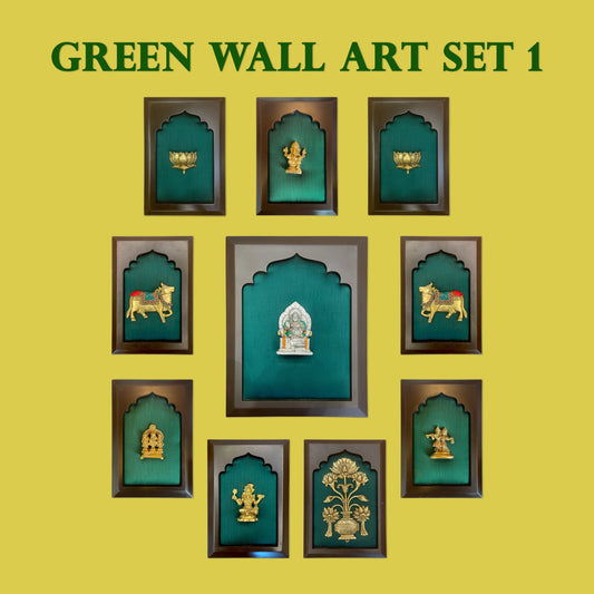 Green Wall Art Set with Kuber highlight