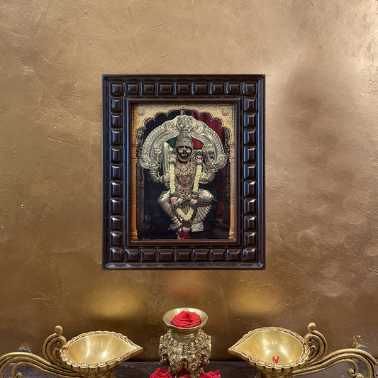 Gold Leafed Choudeshwari Devi in wooden Frame