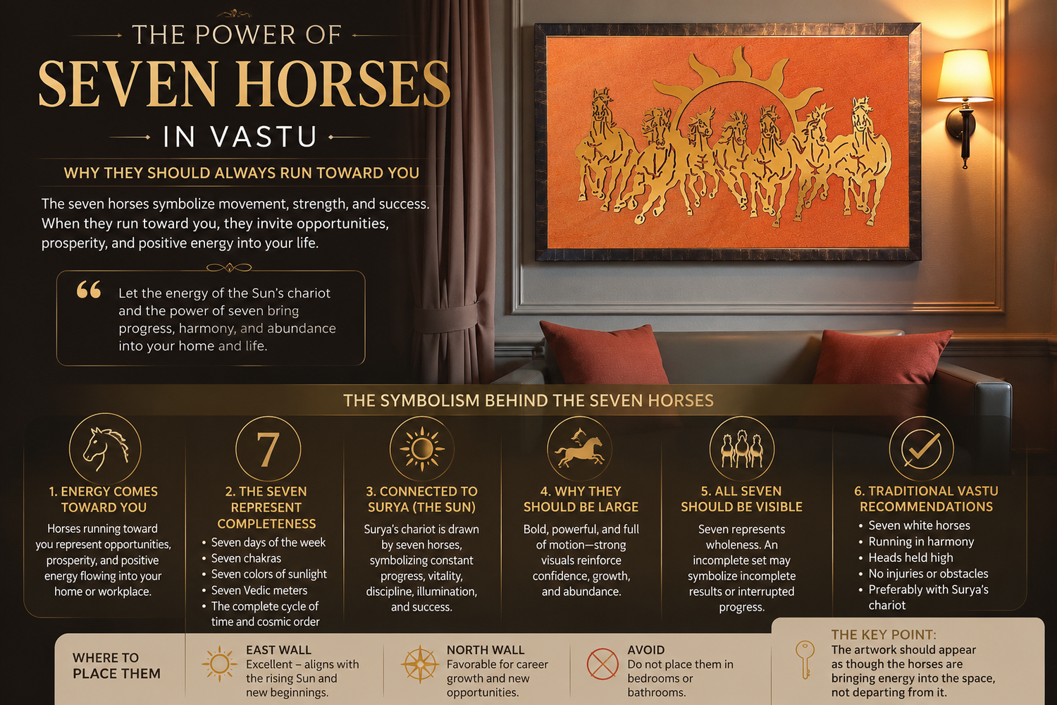 Why Seven Horses Should Run Towards You According to Vastu