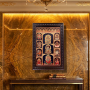 19 Gods Photo Frame | Tirupati Balaji, Lakshmi, Ganesha, Saraswati & Navagraha Frame | Premium Pooja Room Wall Decor | Vastu Divine Frame