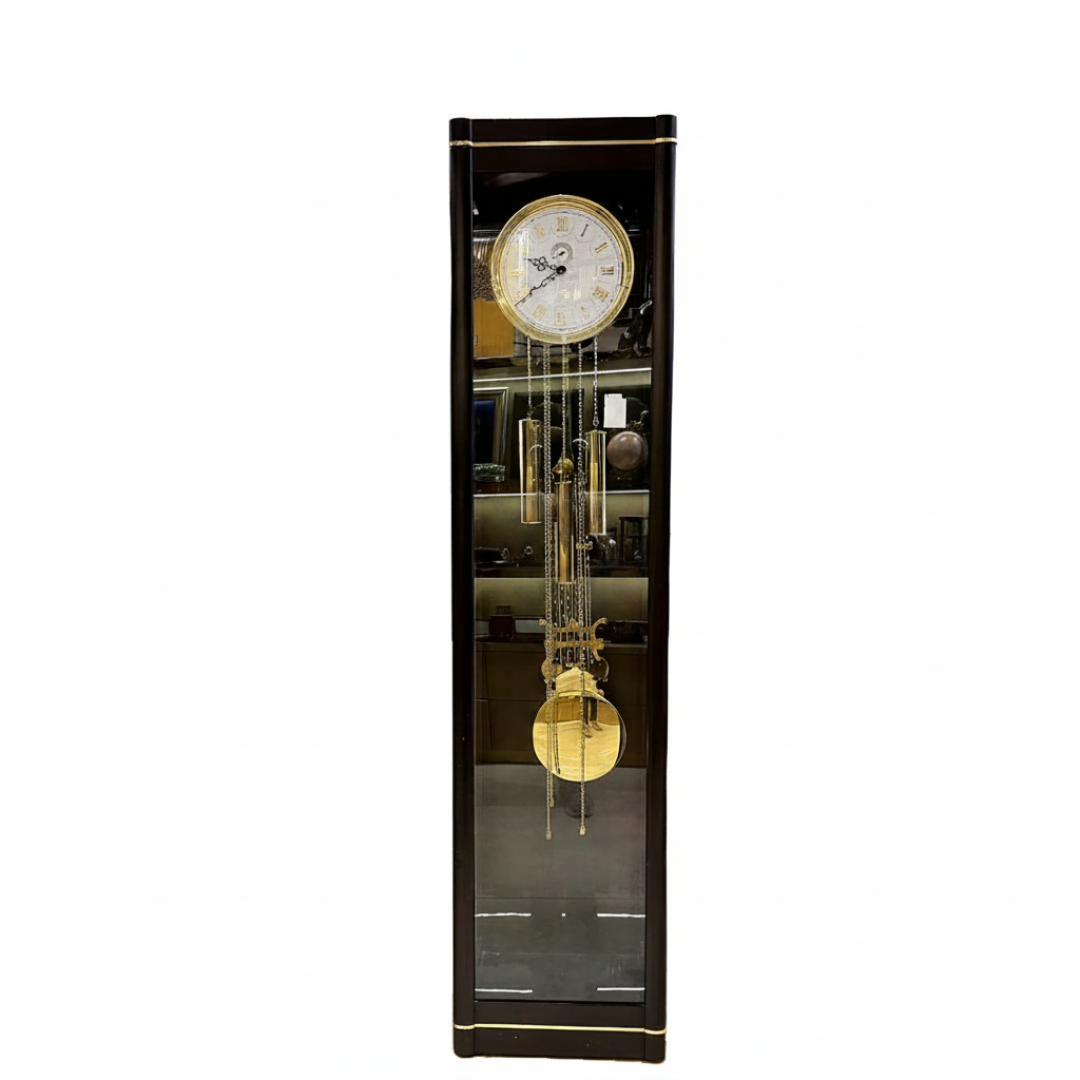 Luxury Grandfather Mechanical Pendulum Clock | Vintage Wooden Floor Clock for Elegant Home Decor