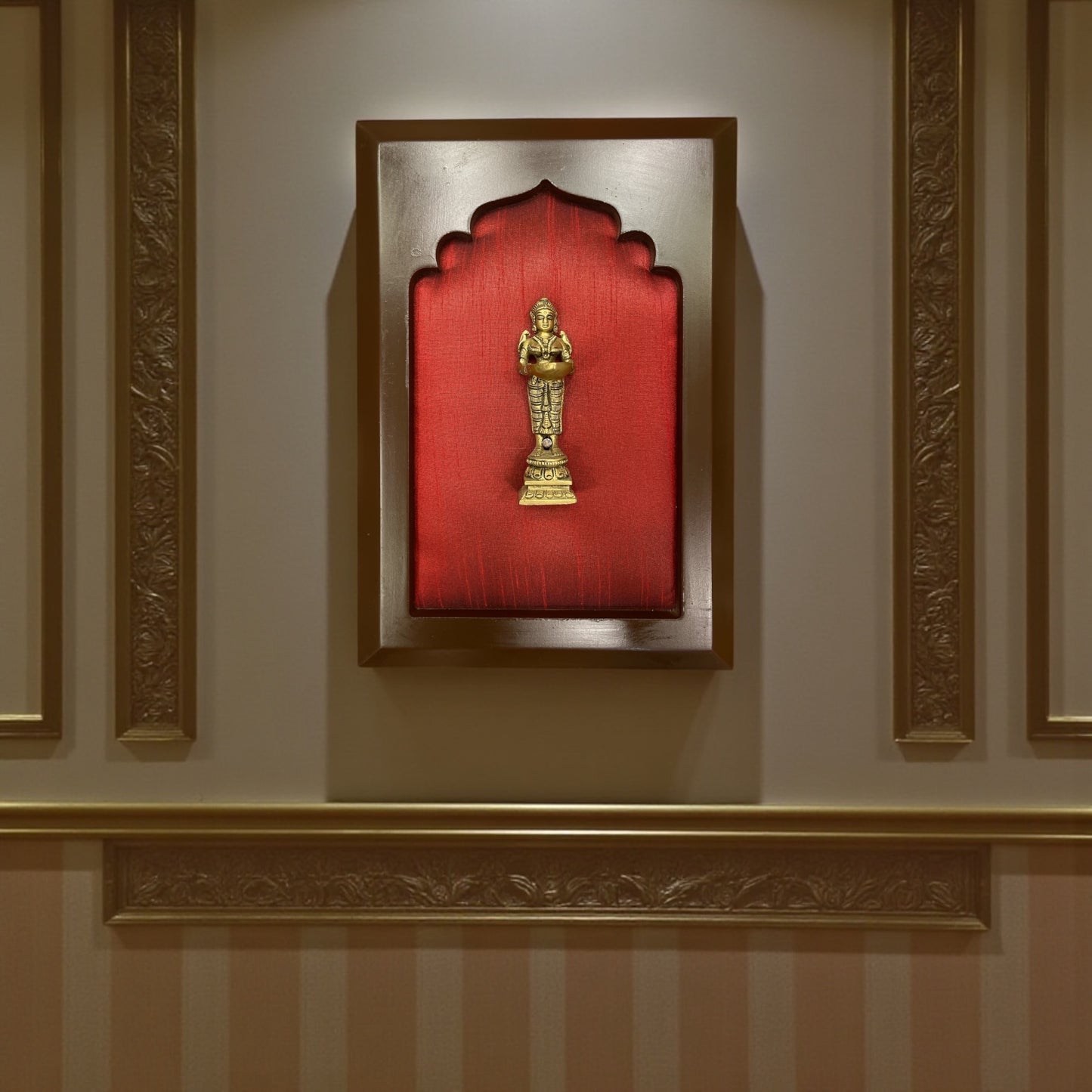 Brass Apsara Wall Hanging – Traditional Indian Art & Home Décor