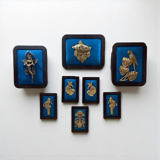 Blue Wall Art Set