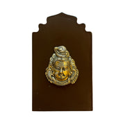 Brass Lord Shiva on Wooden Base