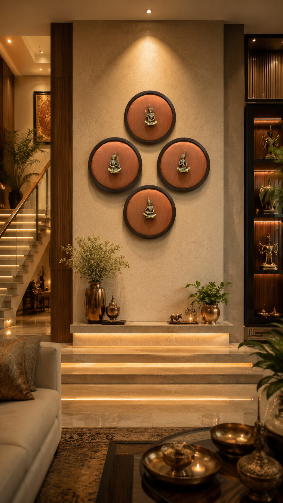 Brass Musician Wall Art Set of 4 | Luxury Traditional Home Decor | Estudio