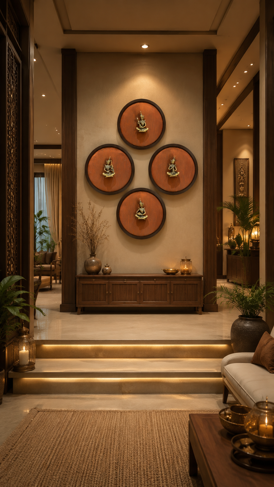 Brass Musician Wall Art Set of 4 | Luxury Traditional Home Decor | Estudio