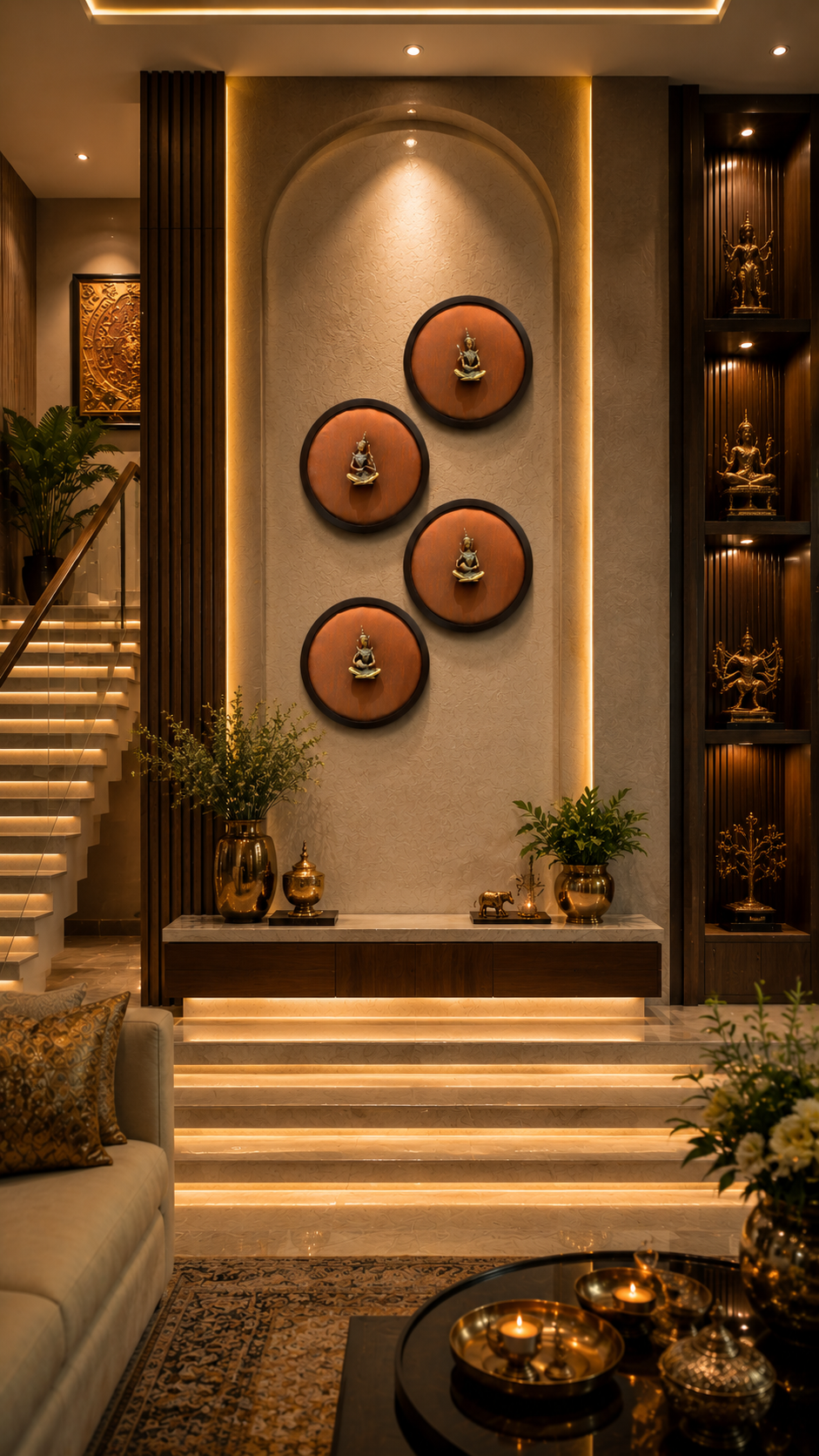 Brass Musician Wall Art Set of 4 | Luxury Traditional Home Decor | Estudio