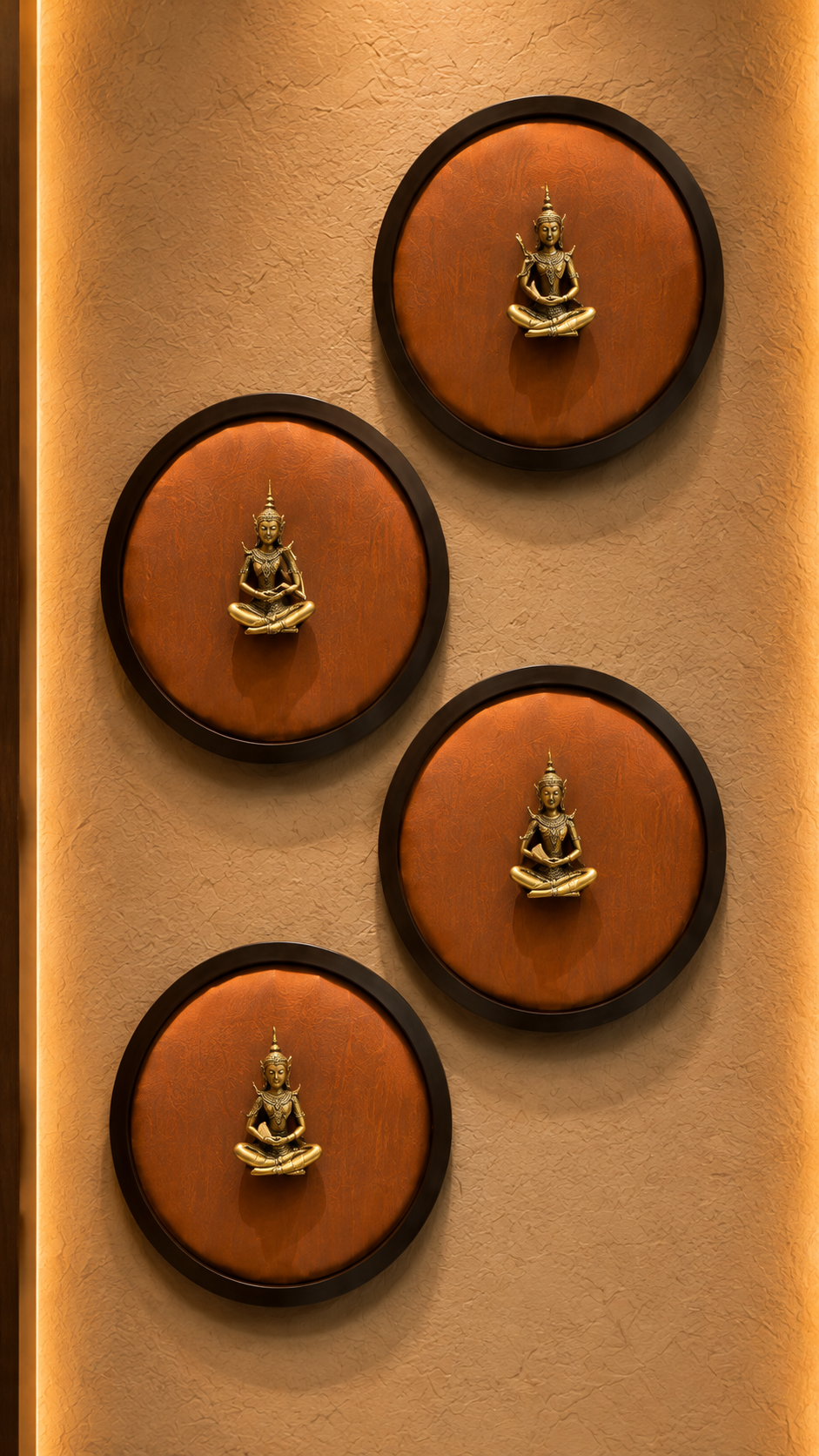 Brass Musician Wall Art Set of 4 | Luxury Traditional Home Decor | Estudio