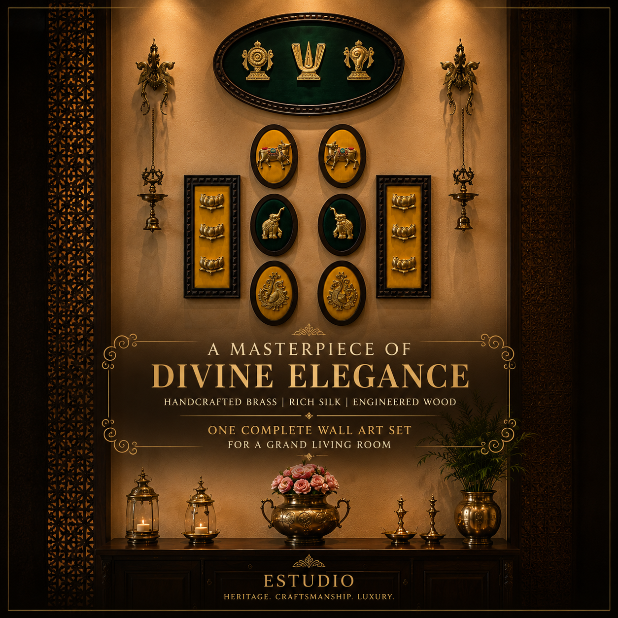 Brass Wall Art ,The Grand Heritage Brass Wall Ensemble