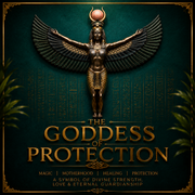 Divine Guardian – Egyptian Goddess Winged Bronze Wall Art | Luxury Home Decor