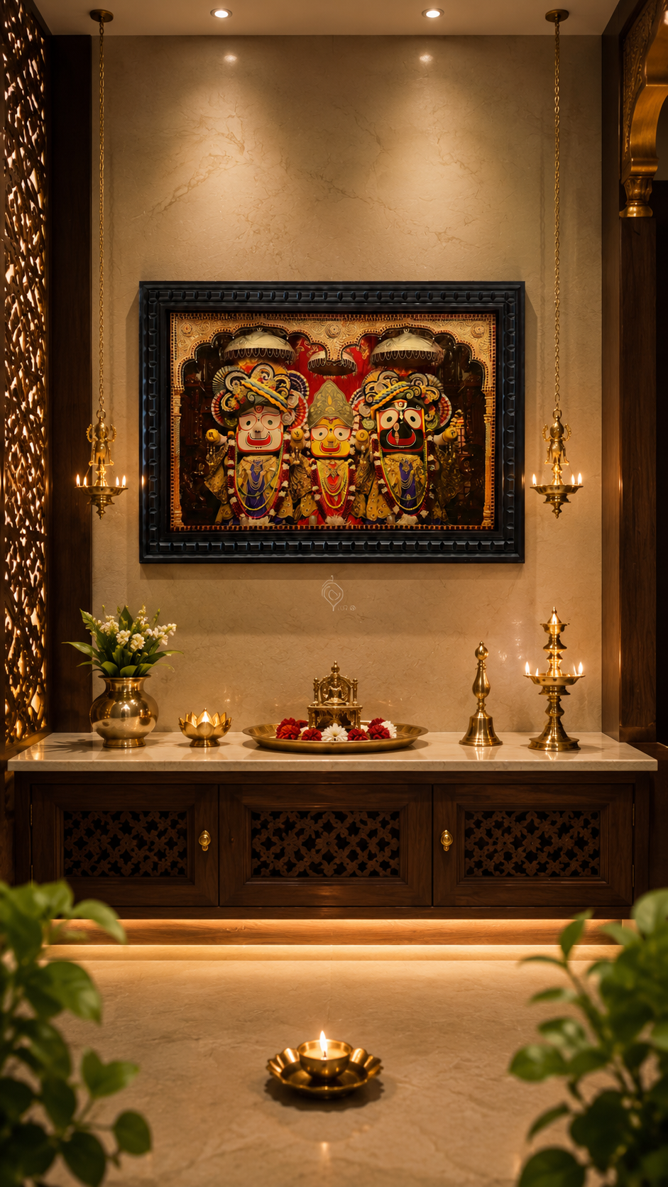 Lord Jagannath Puri Premium Gold Leaf Art