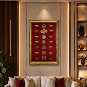Brass Lotus 7 Chakra Wall Art | Luxury Vastu Decor for Positive Energy & Harmony.