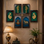 Traditional Brass Vastu Wall Art for Home Entrance