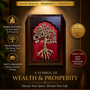Brass Kalpavriksha with Kuber Wall Art |