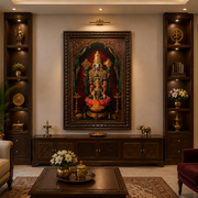 Tirupati Balaji Digital Gold Leaf Art – Luxury Pooja Room Wall Frame for Home & Office