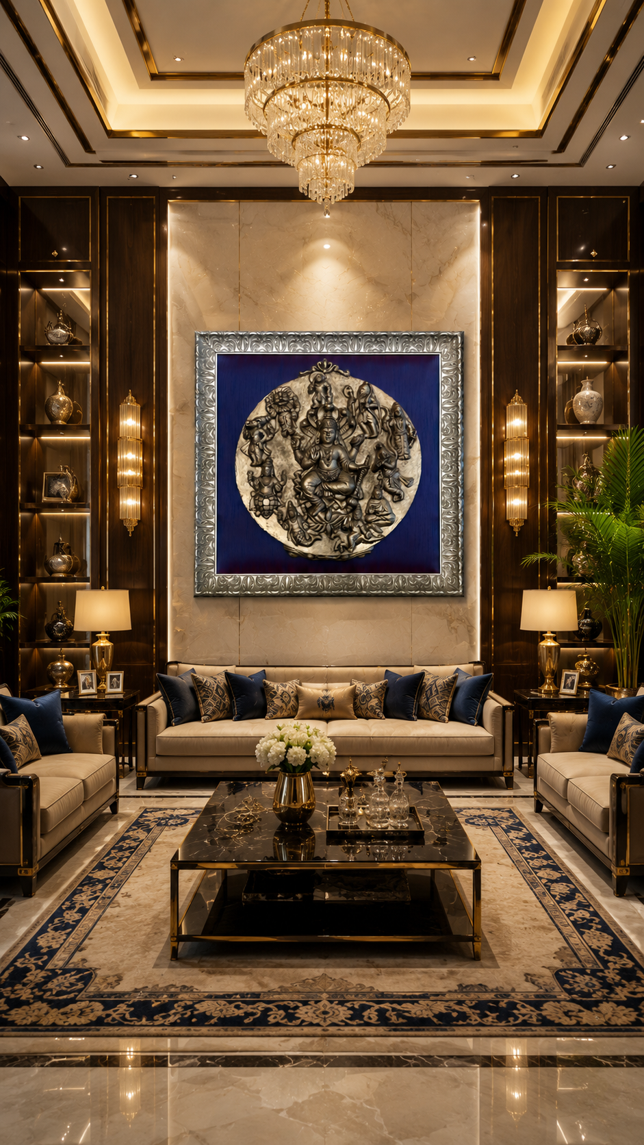 92.5 Sterling Silver Dashavatara Wall Art