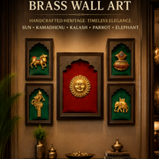 Brass Set of 5 Wall Art