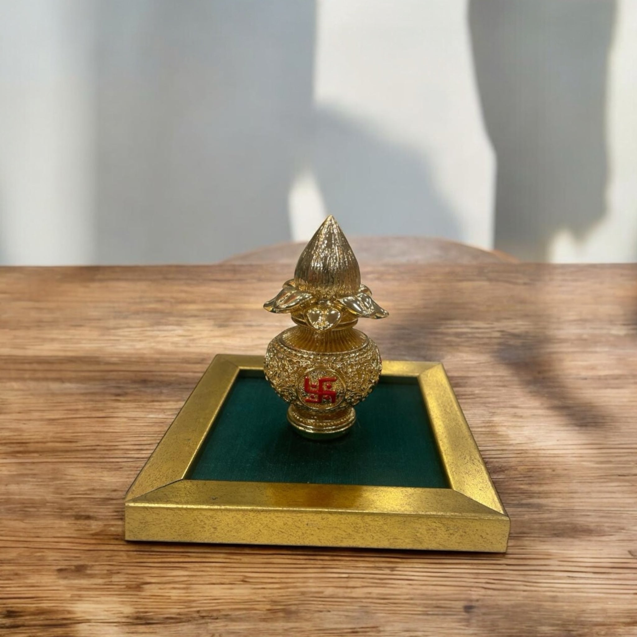 Kuber Kalash Gold Plated with Free Base