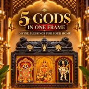 5 Gods in One Gold Leaf Art