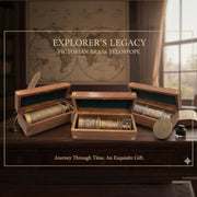 Antique Brass telescope With a Range of 500 mts