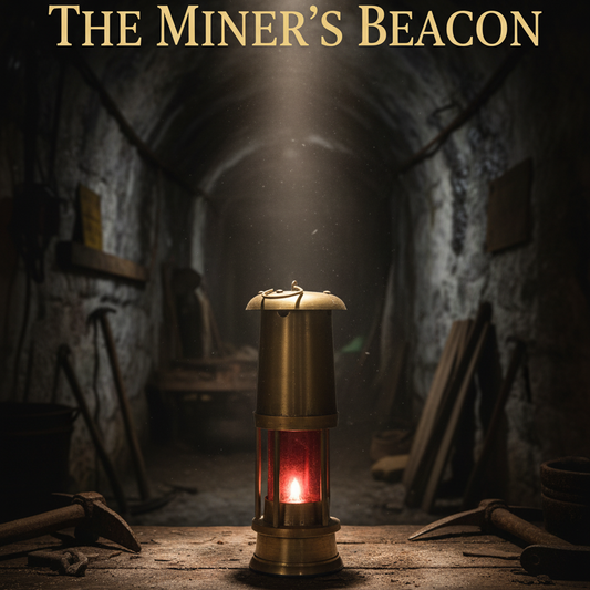 Antique Brass Miner's Lamp