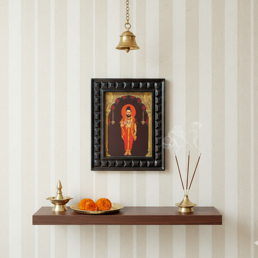 Sri Thipperudraswamy Gold Foiled art with Wooden Frame