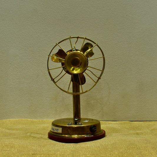 Brass mini Working and lighting Table Fan