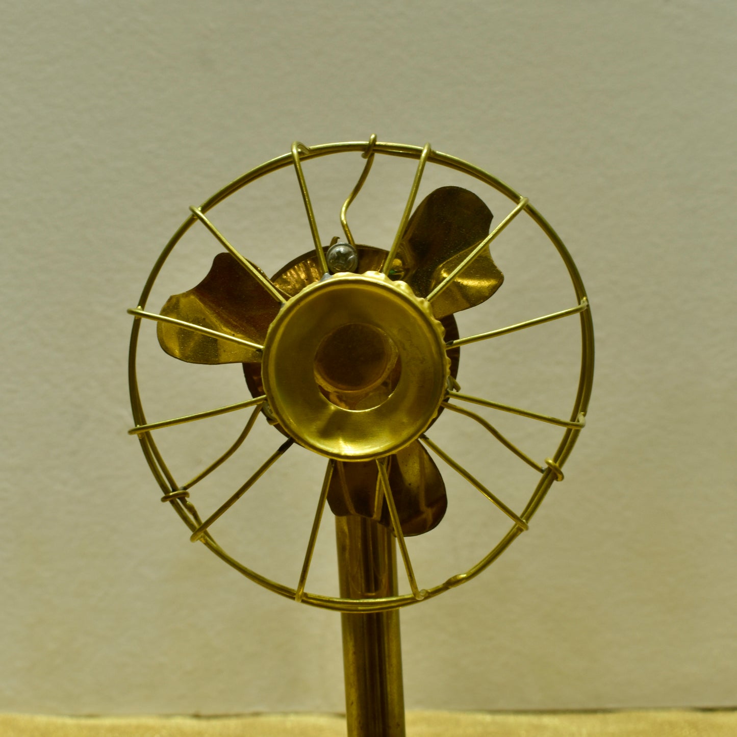 Brass mini Working and lighting Table Fan