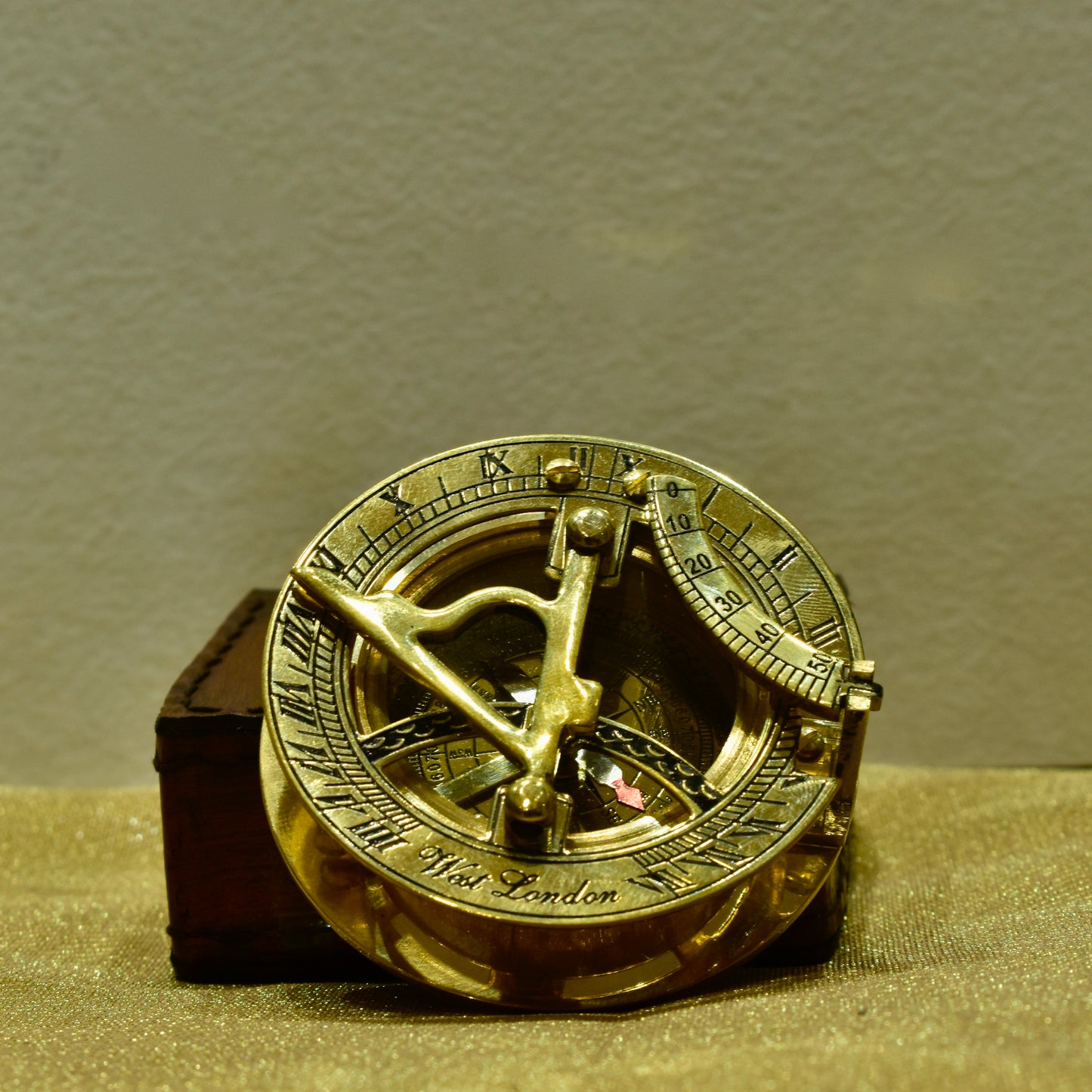 Sundial with campass Brass