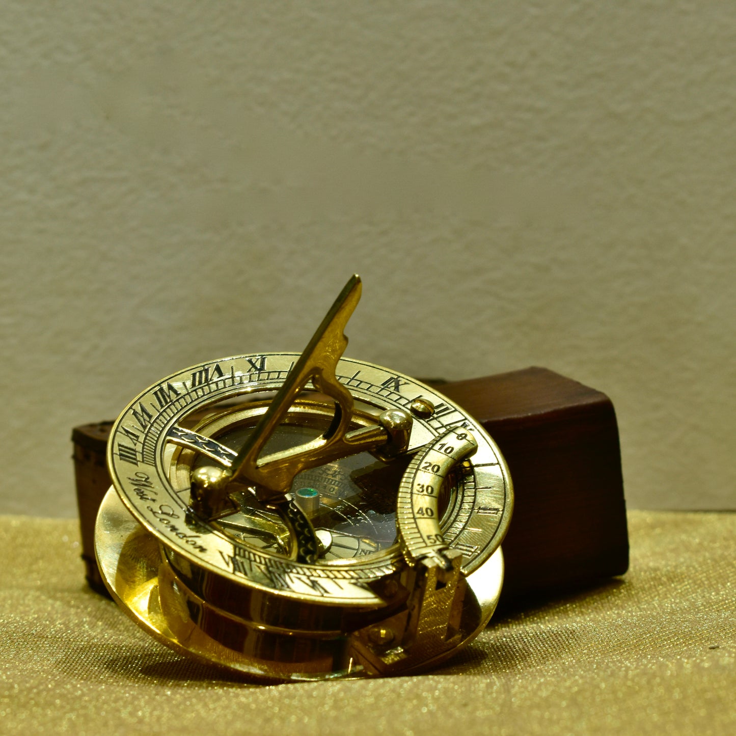 Sundial with campass Brass