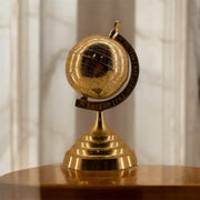 Luxury Etched Steel Globe | Premium Desk Collectible | 10.5” Height, 5” Globe Diameter
