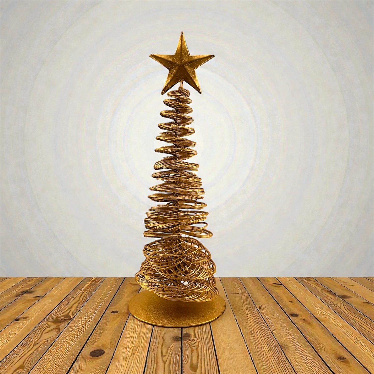 Brass Finish Star Tree – Elegant Christmas Decor