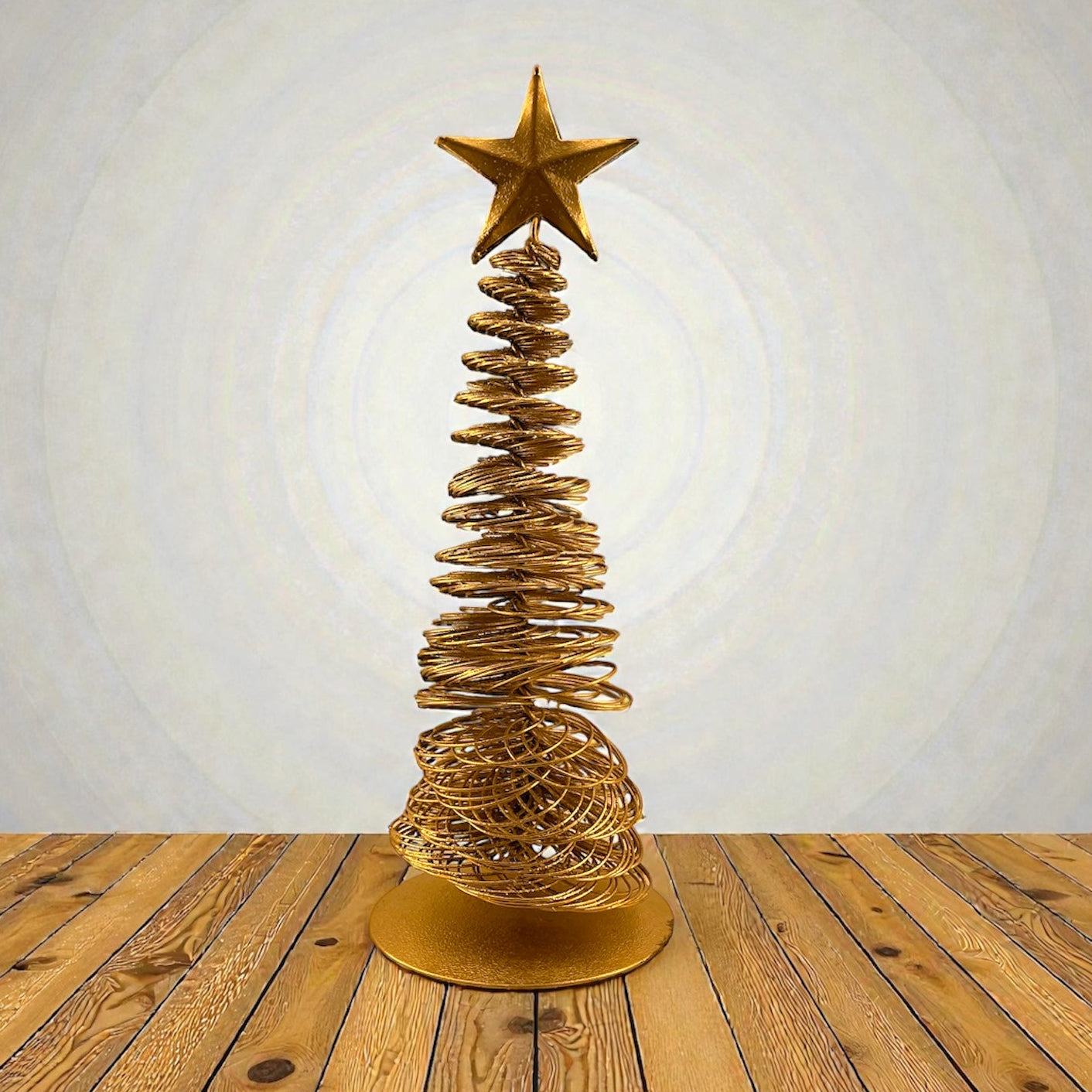Brass Finish Star Tree – Elegant Christmas Decor