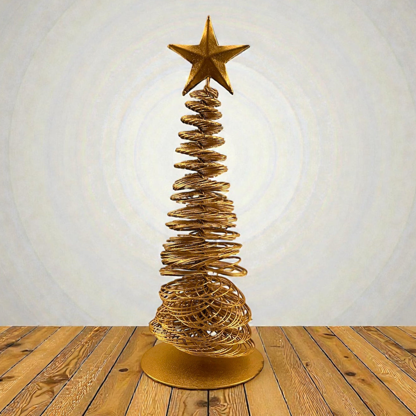 Brass Finish Star Tree – Elegant Christmas Decor