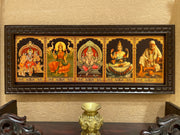 5 Gods in One Frame Gold Leaf Art-2