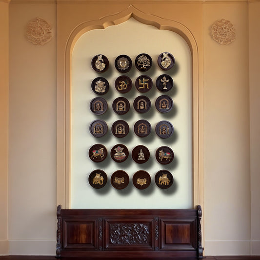 24 Brass Positive Frame Symbols – Luxury Wall Art.