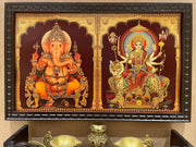 Ganesha & Durga Matha Premium Gold Leaf Artwork