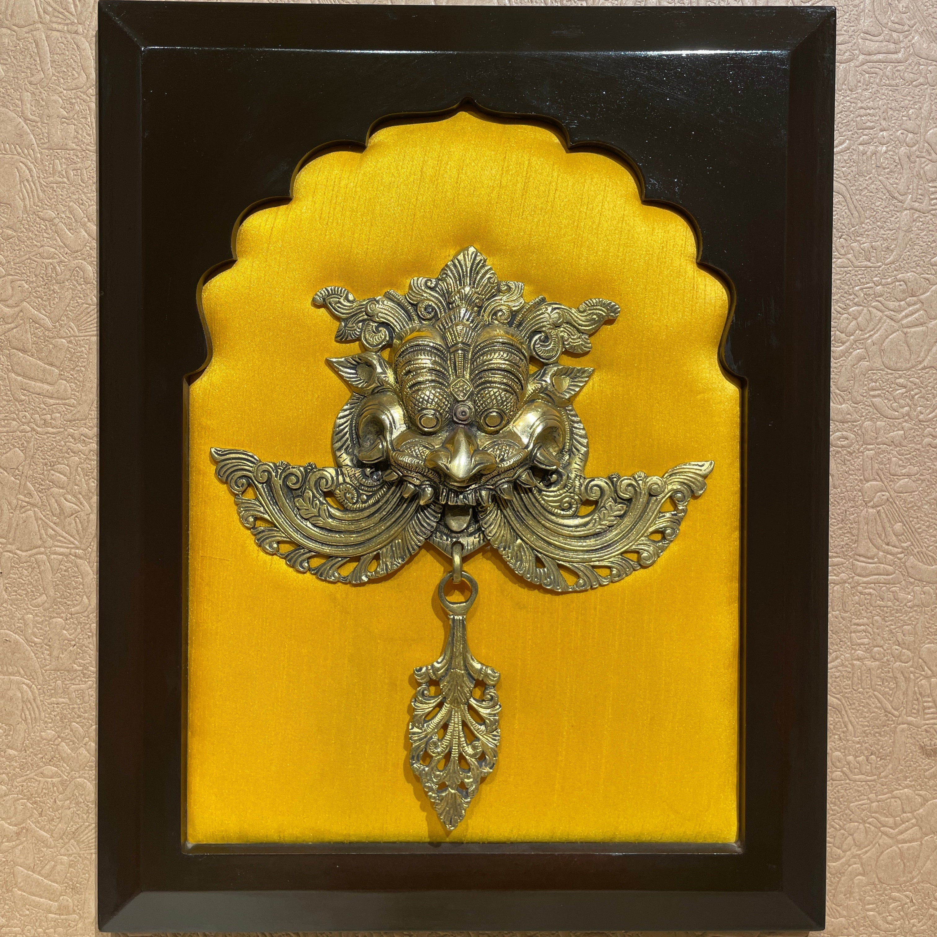 Brass Keerthi Mukh Wall Art | Premium Vastu Entrance Decor