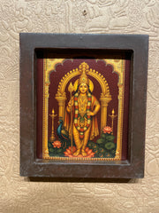 Murugan Gold Leaf Artwork Wall Art | Luxury Pooja Room Decor