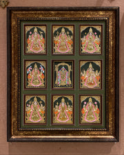 Ashta Lakshmi with Tirupati Balaji – A Divine Tanjore Masterpiece