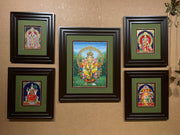 5 Gods in One Frame Tanjore Paintings