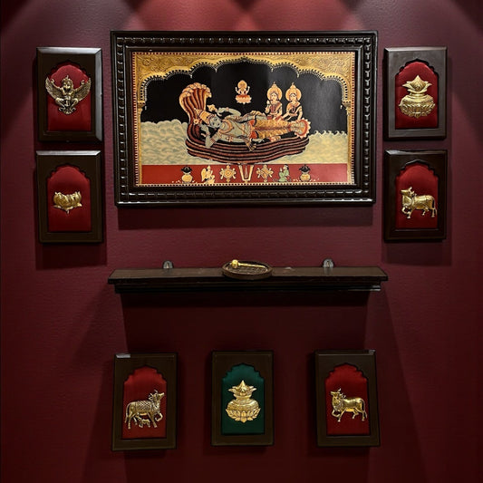 Ananthashayana with 7 Divine Elements – Premium Wall Art by Estudio