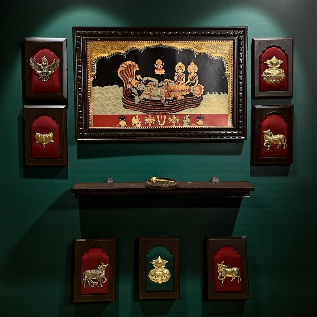 Ananthashayana with 7 Divine Elements – Premium Wall Art by Estudio