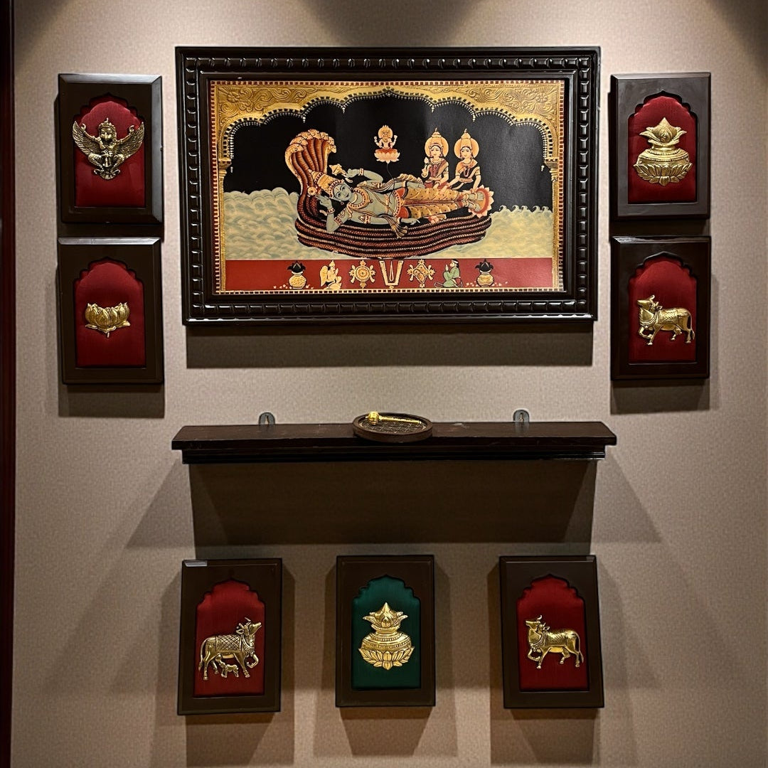 Ananthashayana with 7 Divine Elements – Premium Wall Art by Estudio