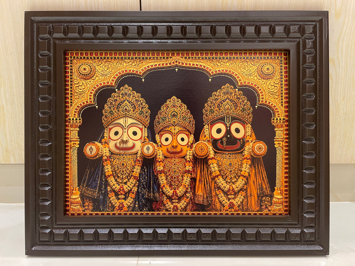 Lord Jagannath Puri Premium Gold Leaf Art