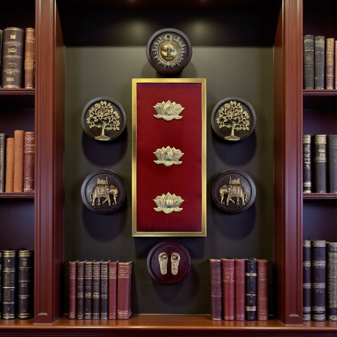 7 Elements Premium Brass Wall Art | Estudio