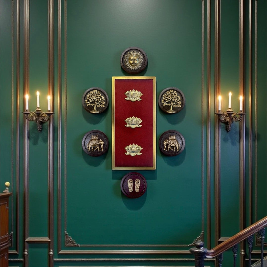 7 Elements Premium Brass Wall Art | Estudio