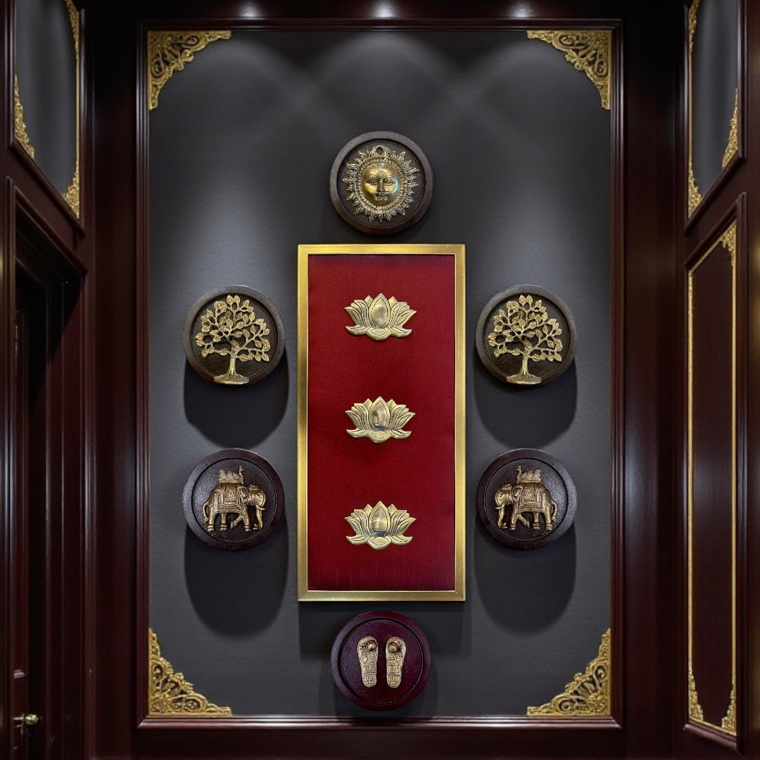 7 Elements Premium Brass Wall Art | Estudio