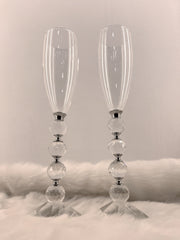 Luxurious Champagne Glass -Crystal Stem
