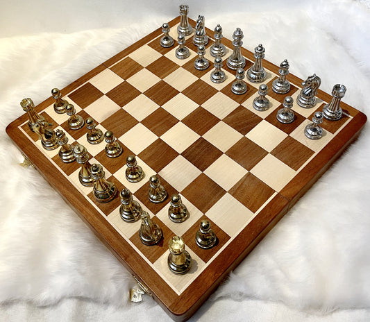 Metal Traveler's Chess Set
